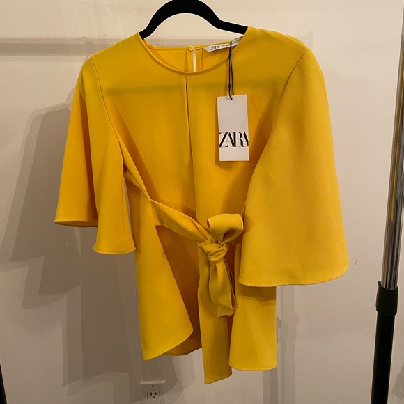 Zara Yellow Blouse - Picture 2 of 5